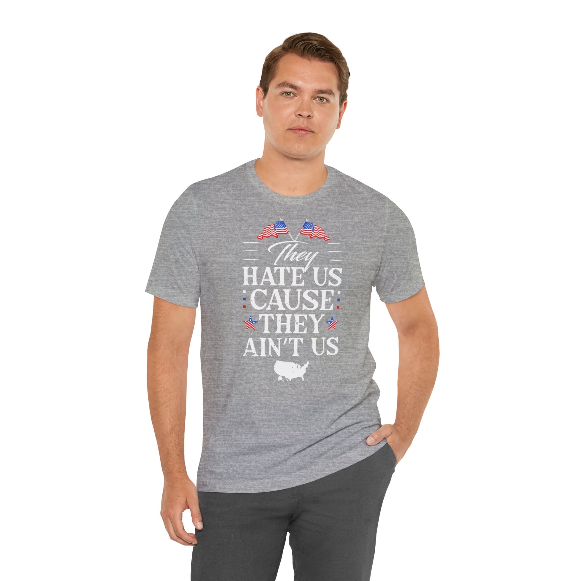 "They Hate Us Because They Ain't Us" T-Shirt - GFAM STORE