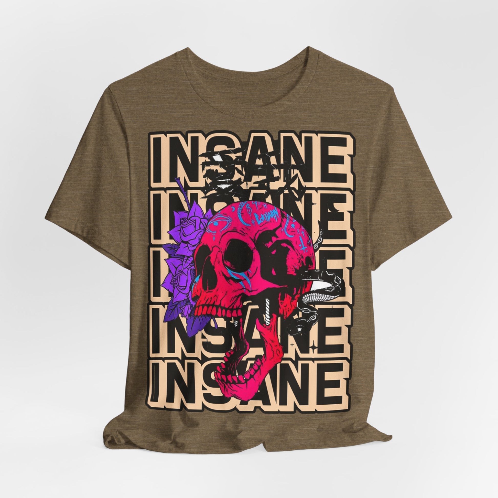 Insane Skull Graphic Tee - Unique Design - GFAM STORE