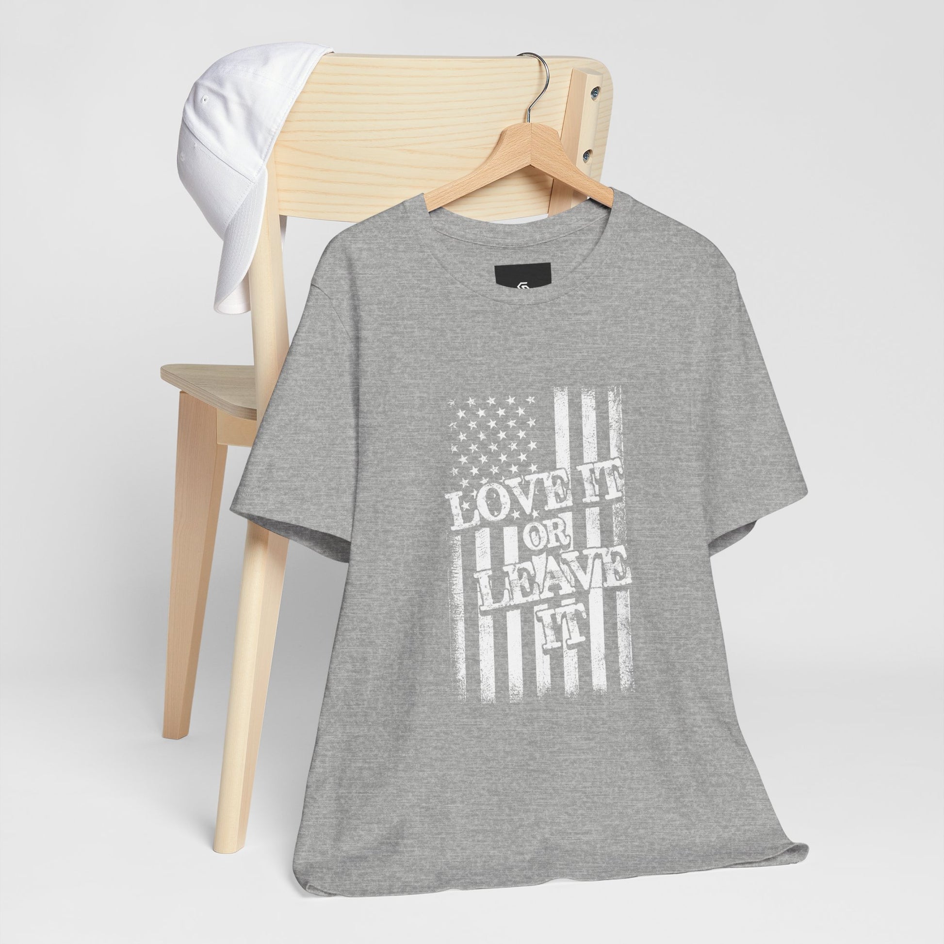 Love It or Leave It T-Shirt - American Flag - GFAM STORE