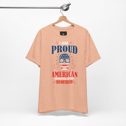 "Proudly American" T-Shirt - American Skull - GFAM STORE