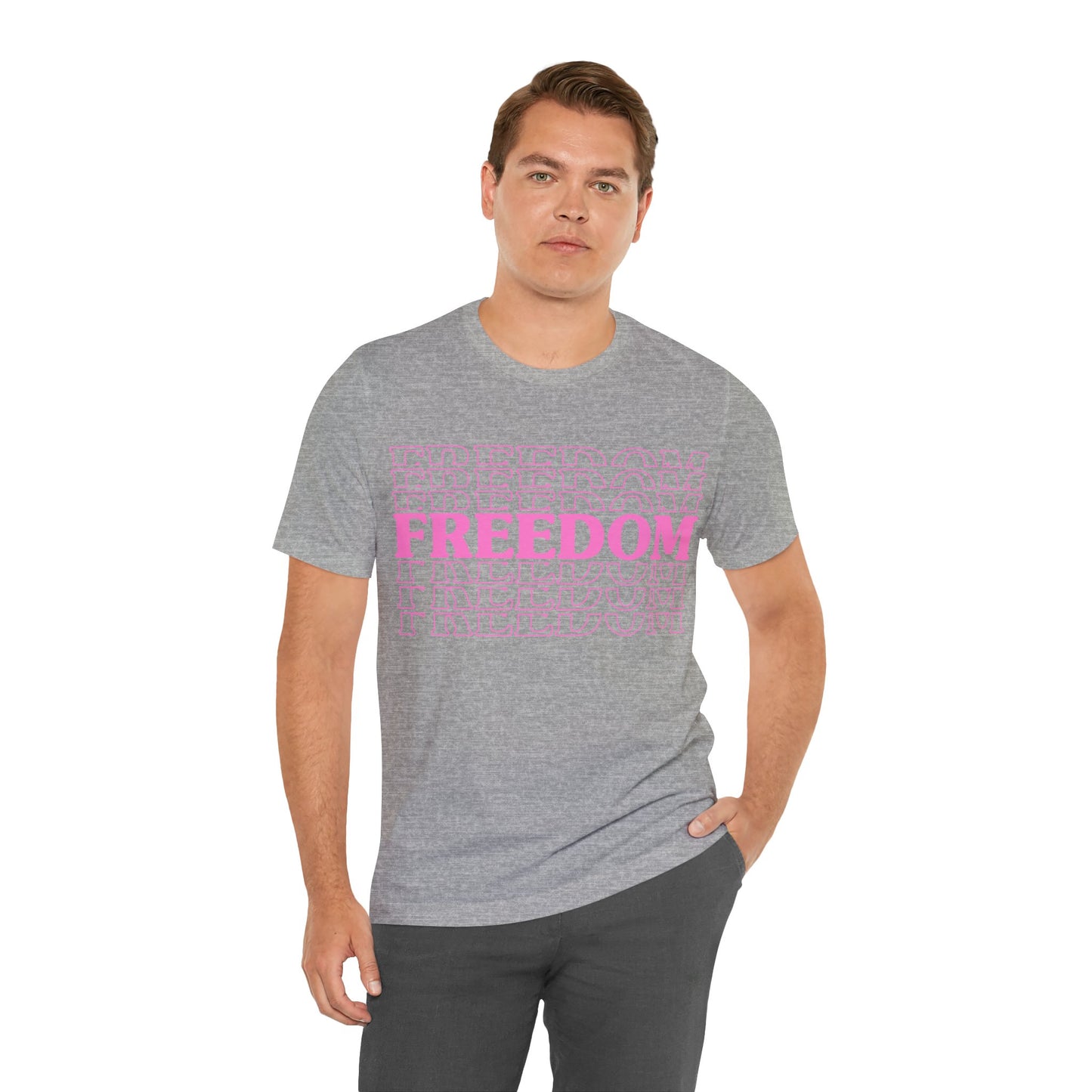 Freedom Stacked T-Shirt - GFAM STORE