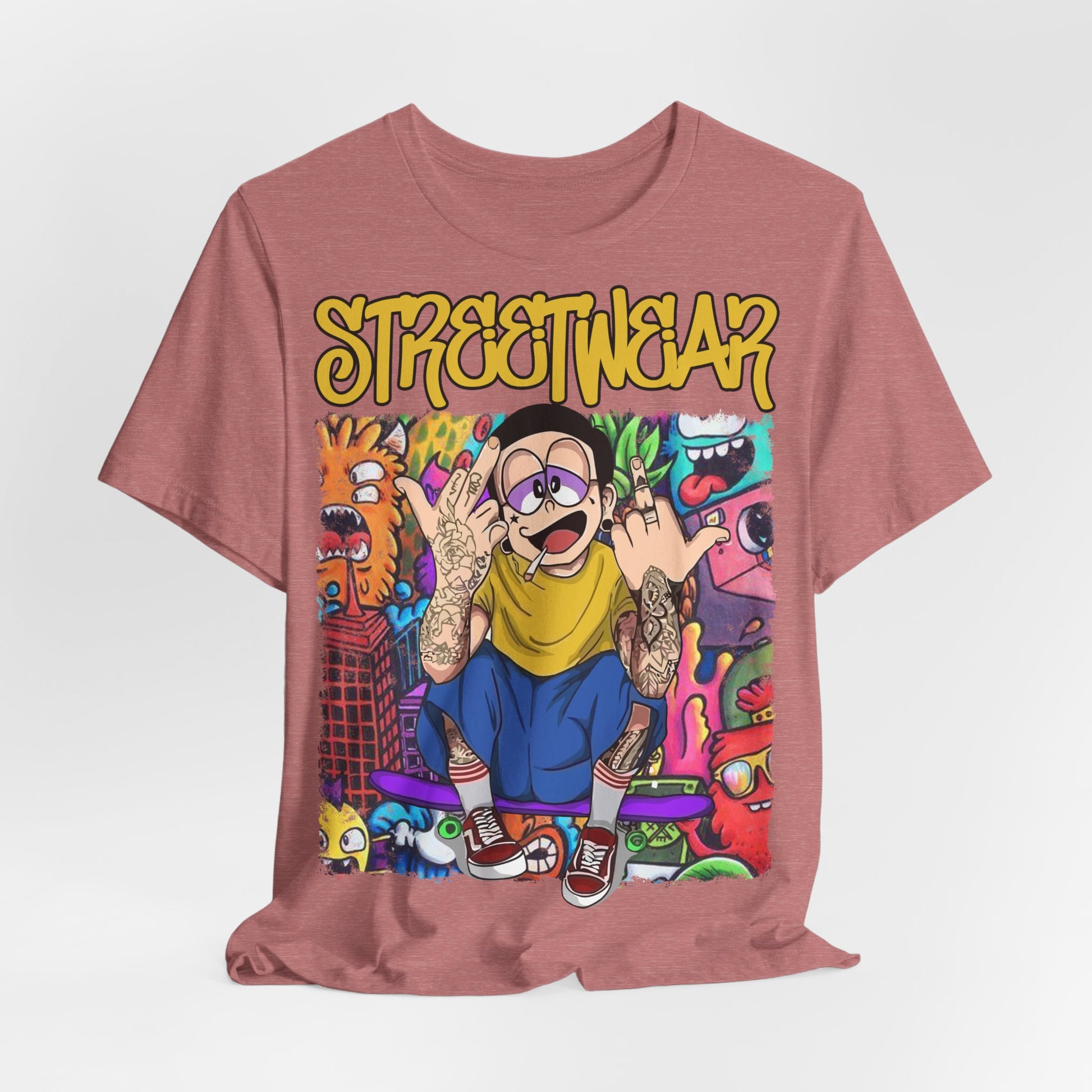 Streetwear T-Shirt - Cartoon Graphic - GFAM STORE