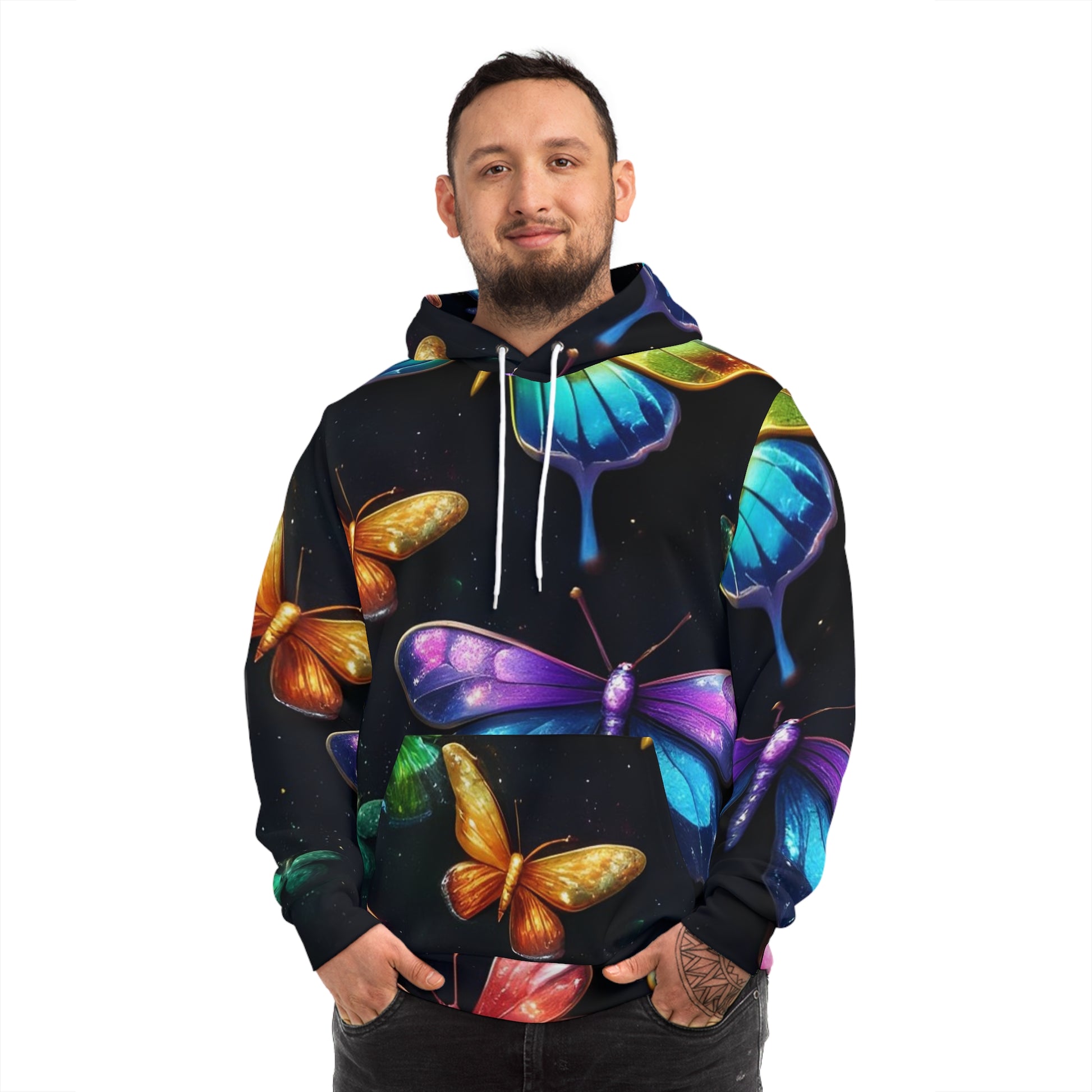 Iridescent Butterfly Sweatshirt with Hood 0 - GFAM STORE