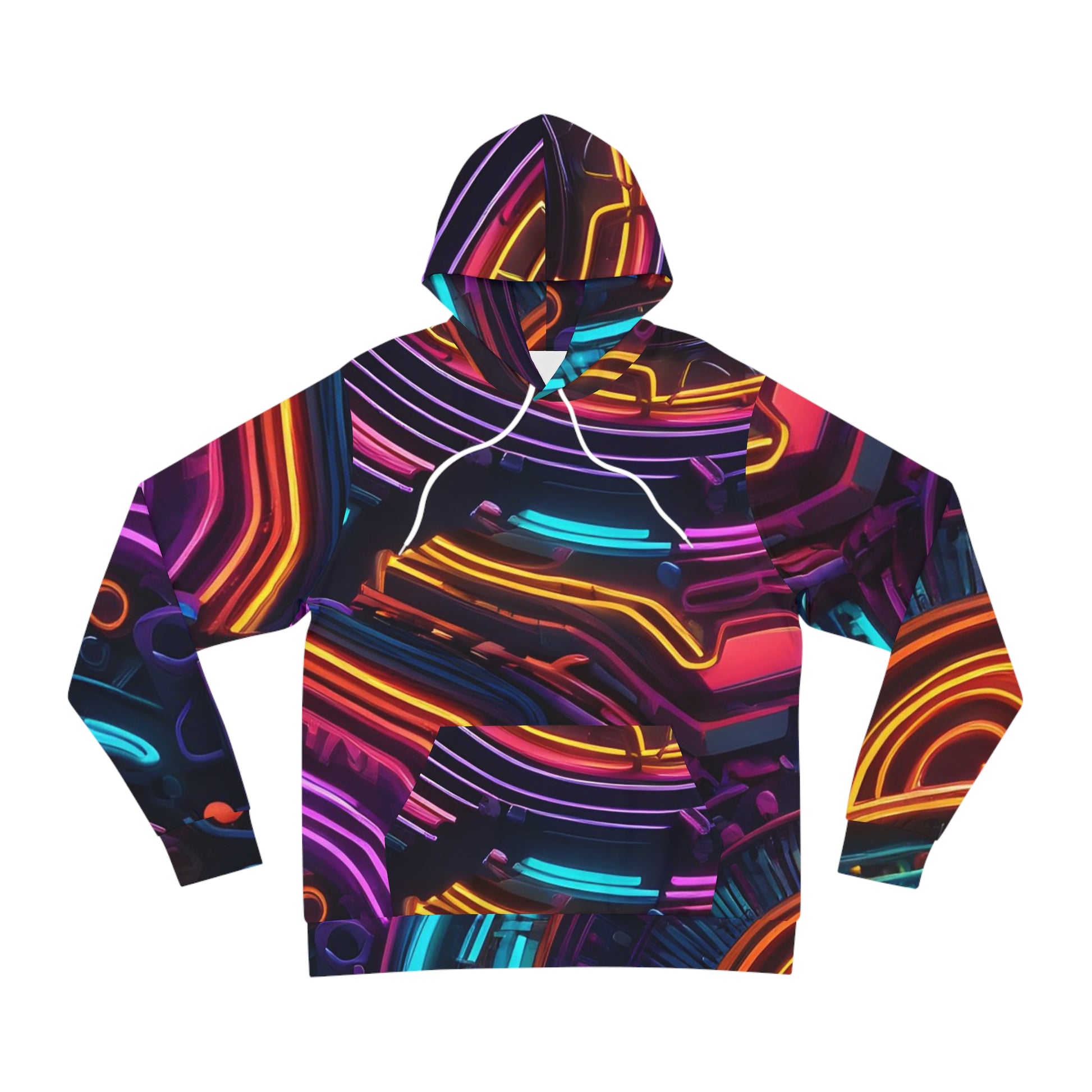 Neon Glowing Lines Sweatshirt with Hood - GFAM STORE