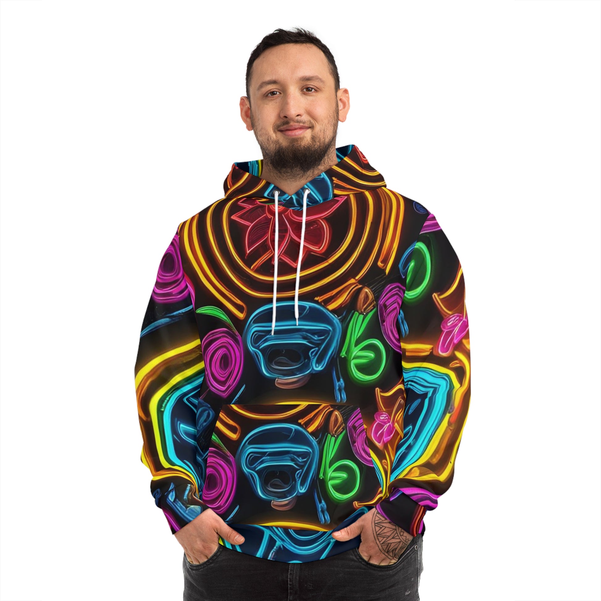 Neon Dreams Hoodie Sweatshirt with Hood - GFAM STORE