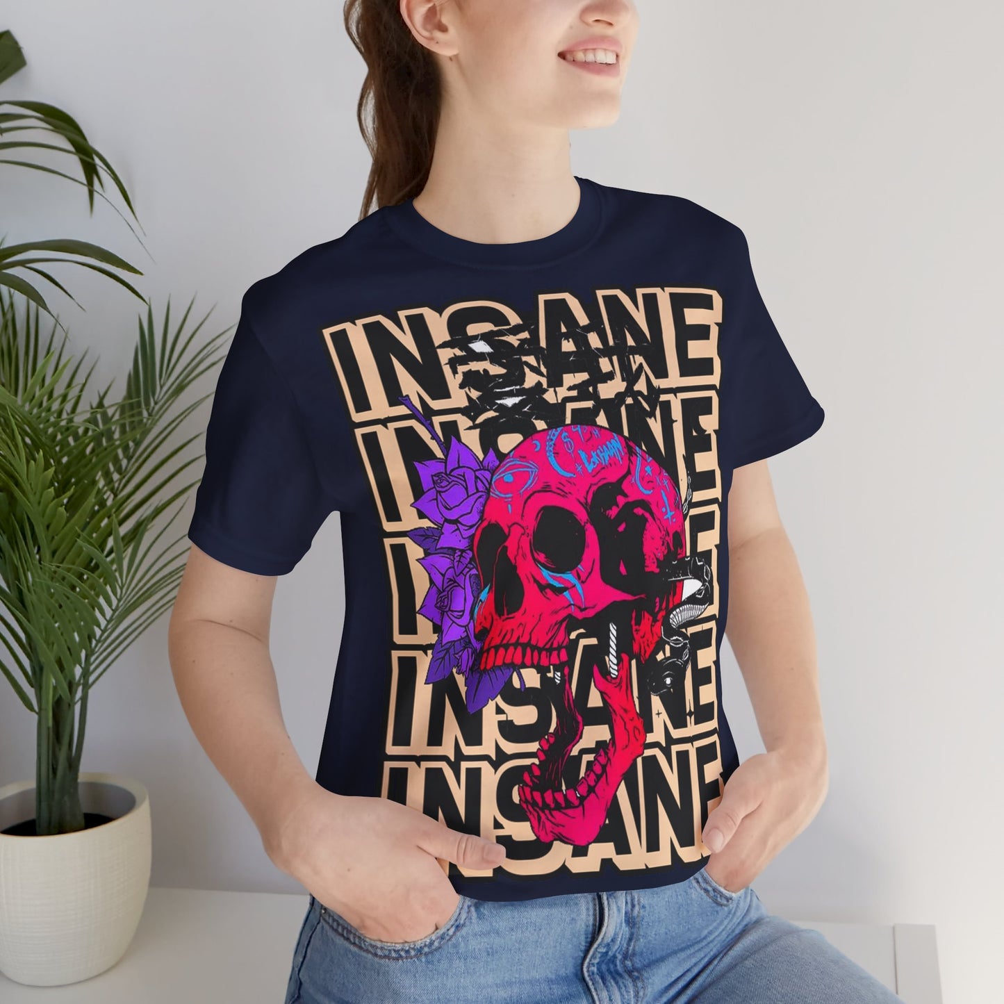 Insane Skull Graphic Tee - Unique Design - GFAM STORE