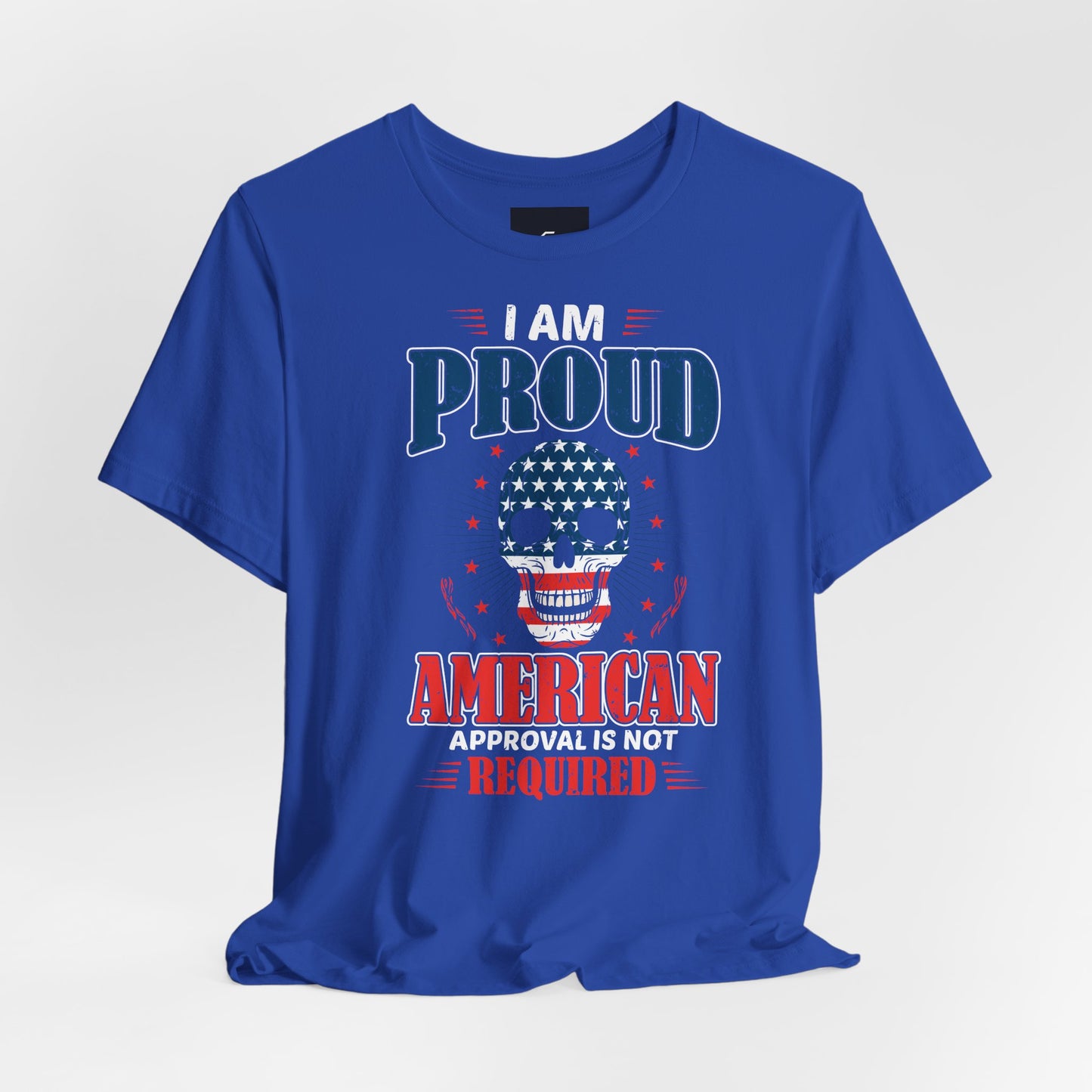 "Proudly American" T-Shirt - American Skull - GFAM STORE