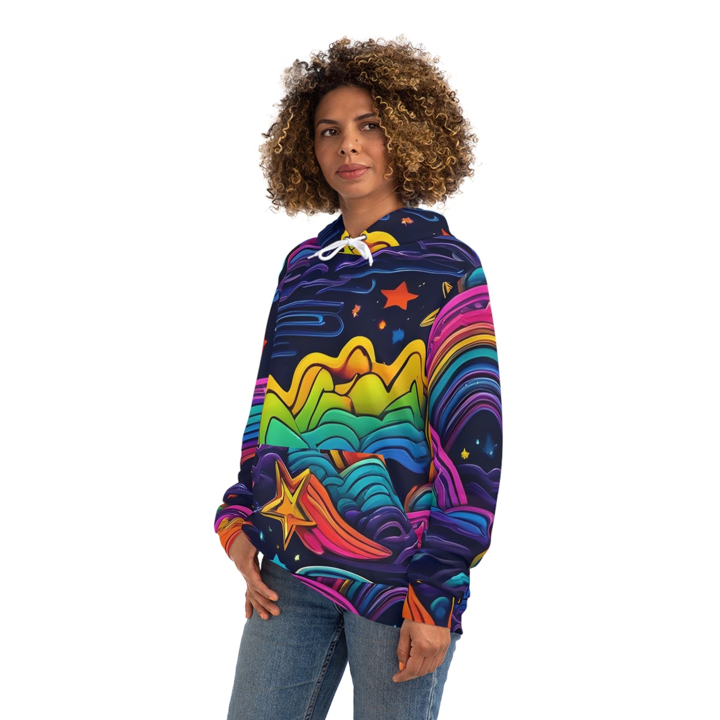 Galaxy Rainbow Sweatshirt with Hood - GFAM STORE