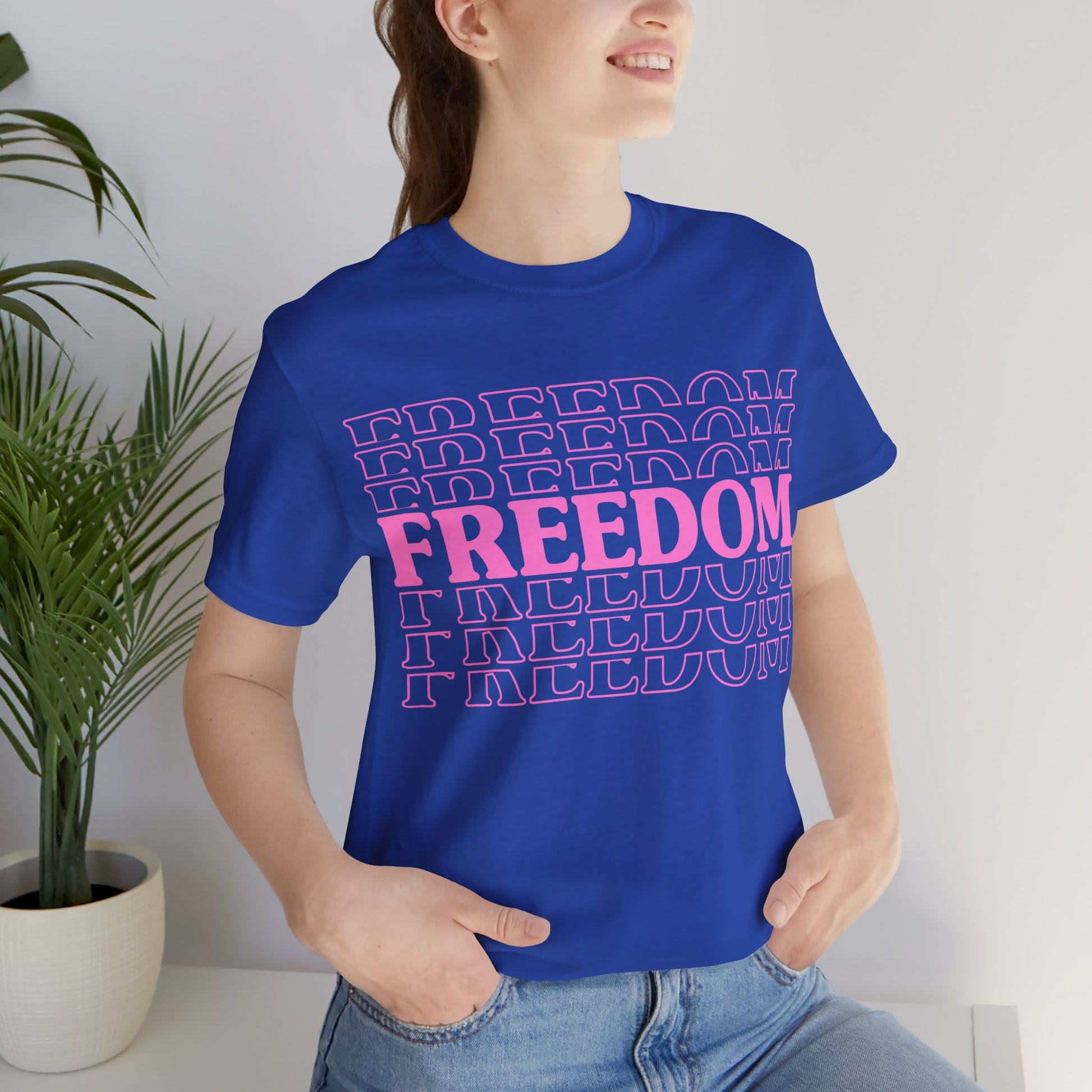 Freedom Stacked T-Shirt - GFAM STORE