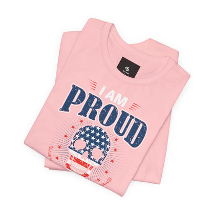 "Proudly American" T-Shirt - American Skull - GFAM STORE