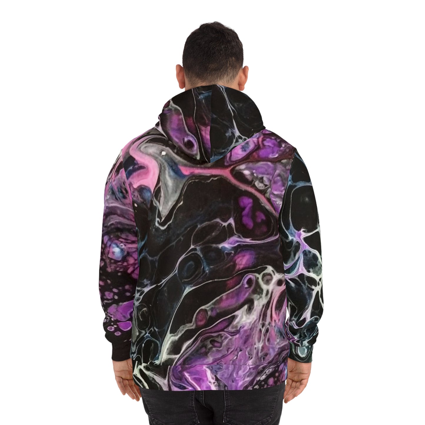 Fluid Art Abstract Sweatshirt with Hood - GFAM STORE