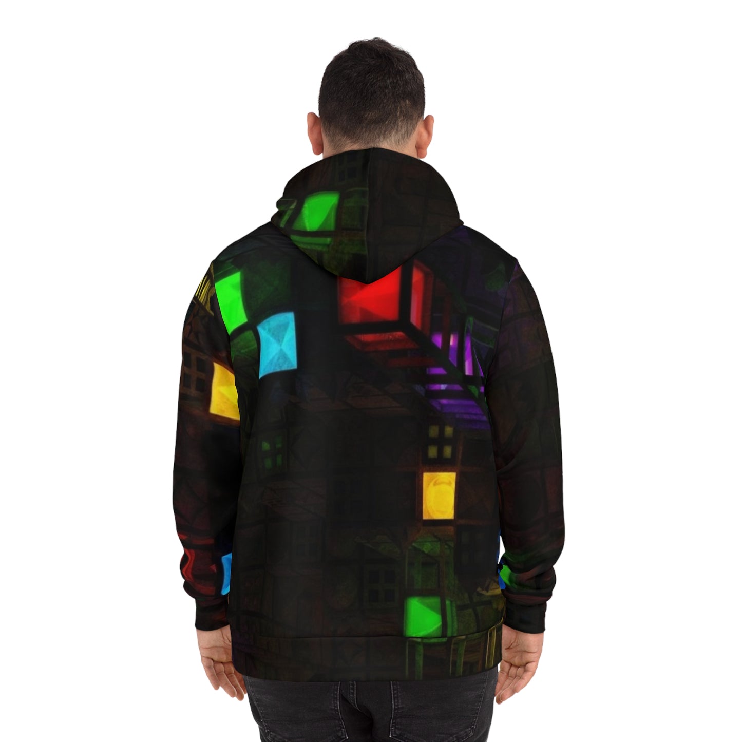 Glitch Cyberpunk Sweatshirt with Hood - GFAM STORE