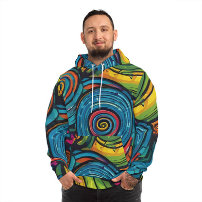 Whimsical Swirl Sweatshirt with Hood - GFAM STORE