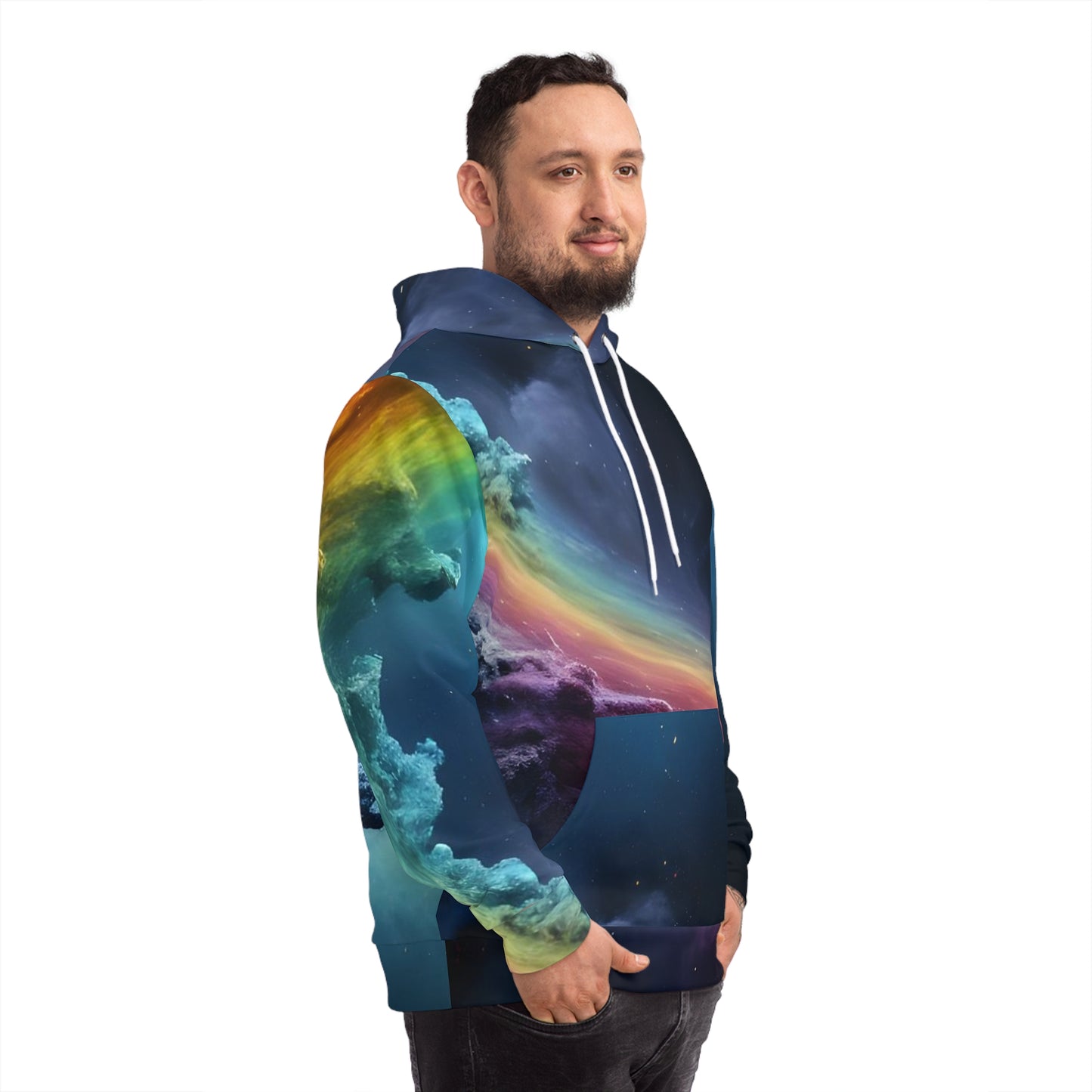 Rainbow Nebula Sweatshirt with Hood - GFAM STORE