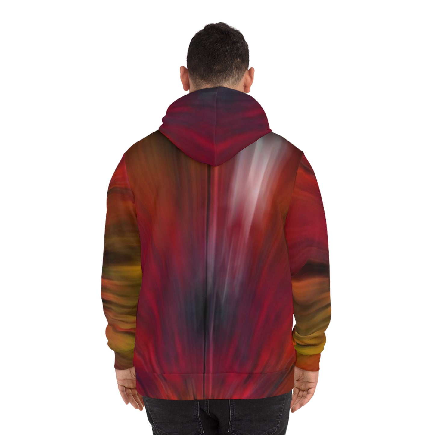 Abstract Flame Design Sweatshirt with Hood - GFAM STORE