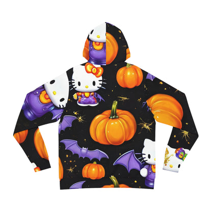 Halloween Pumpkin & Bat Hello Kitty Sweatshirt with Hood - GFAM STORE