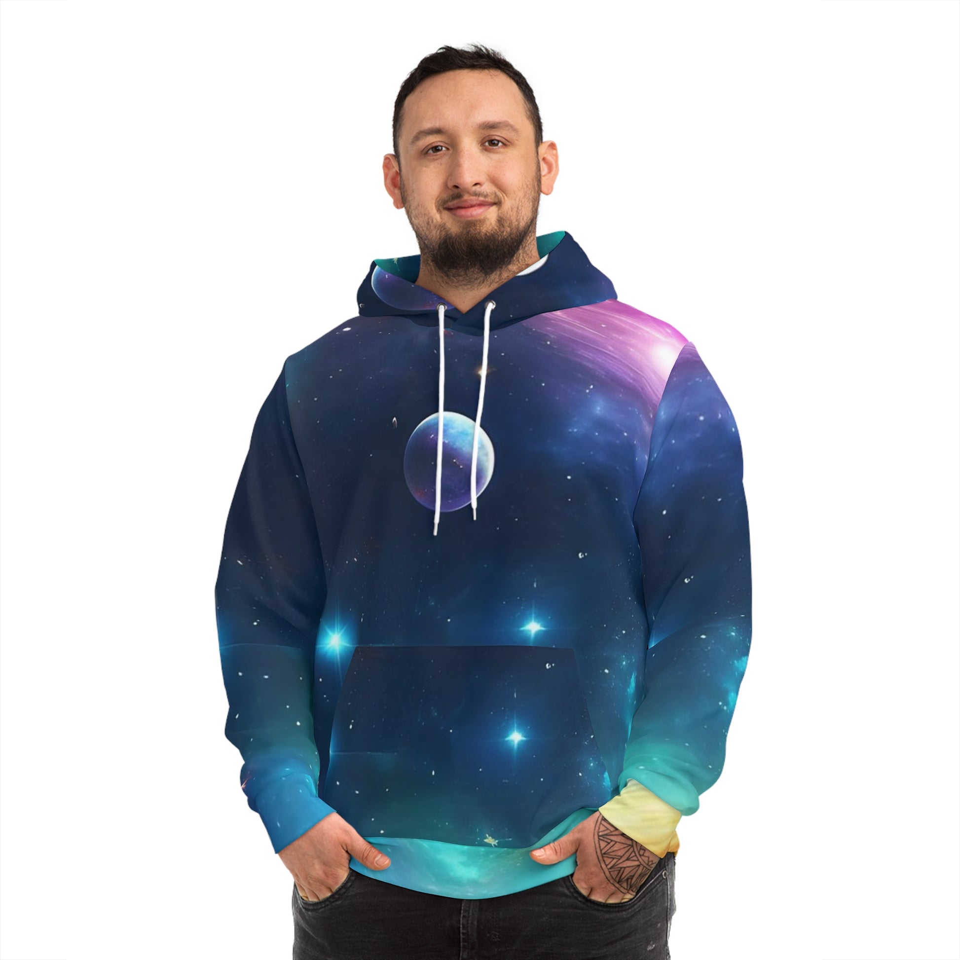 Starry Night  Dreamy Galaxy Sweatshirt with Hood - GFAM STORE