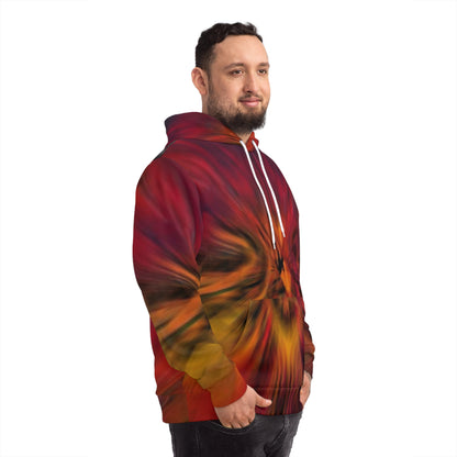 Abstract Flame Design Sweatshirt with Hood - GFAM STORE