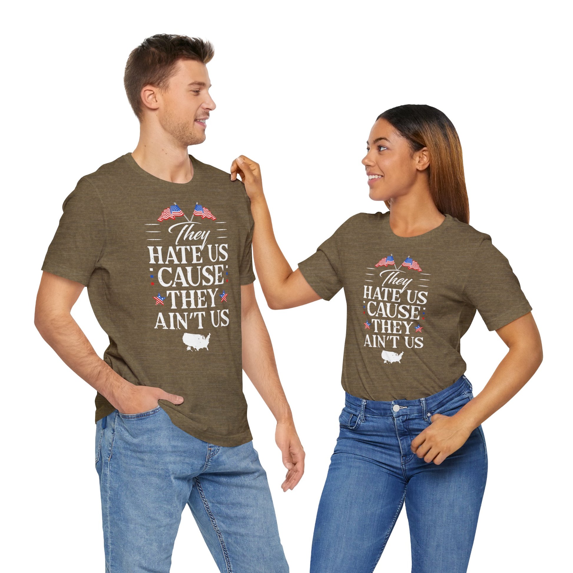 "They Hate Us Because They Ain't Us" T-Shirt - GFAM STORE