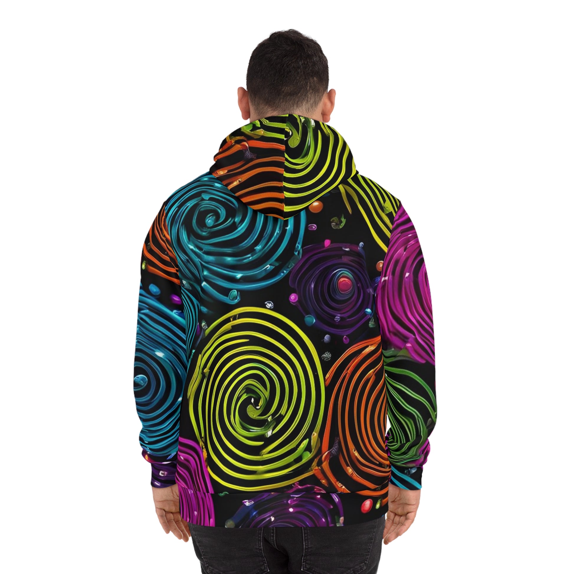 Energetic Swirls Sweatshirt with Hood - GFAM STORE