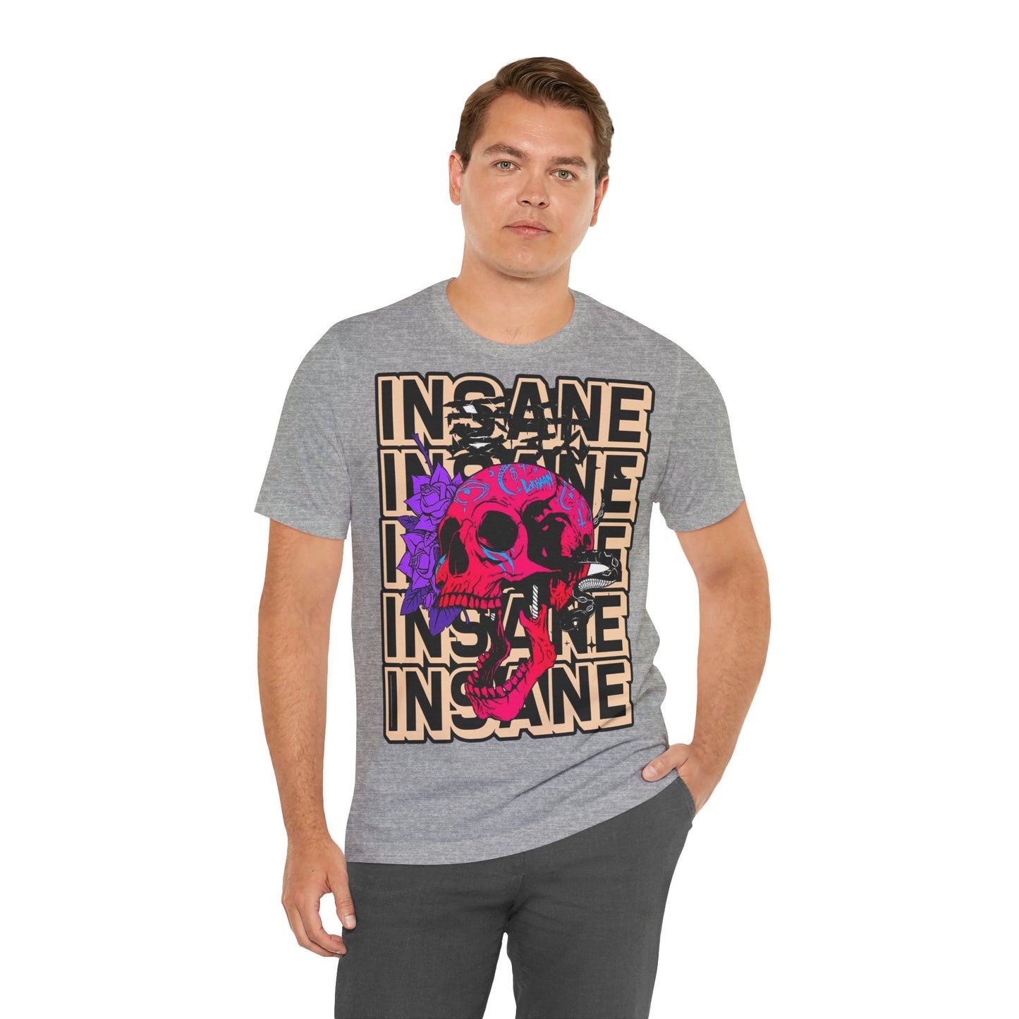 Insane Skull Graphic Tee - Unique Design - GFAM STORE