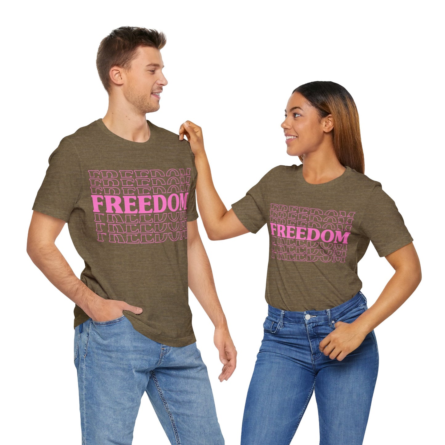 Freedom Stacked T-Shirt - GFAM STORE