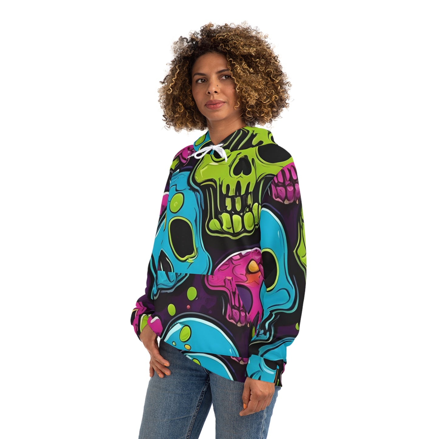 Colorful Skull Sweatshirt with Hood - GFAM STORE