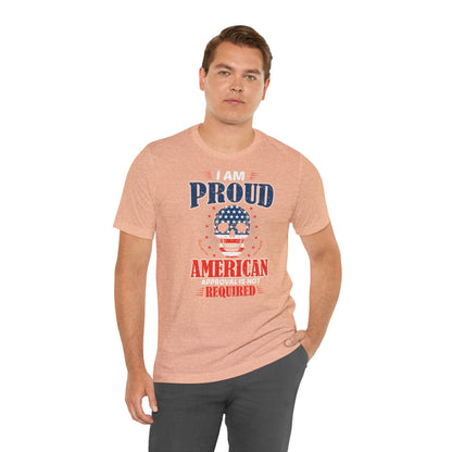 "Proudly American" T-Shirt - American Skull - GFAM STORE