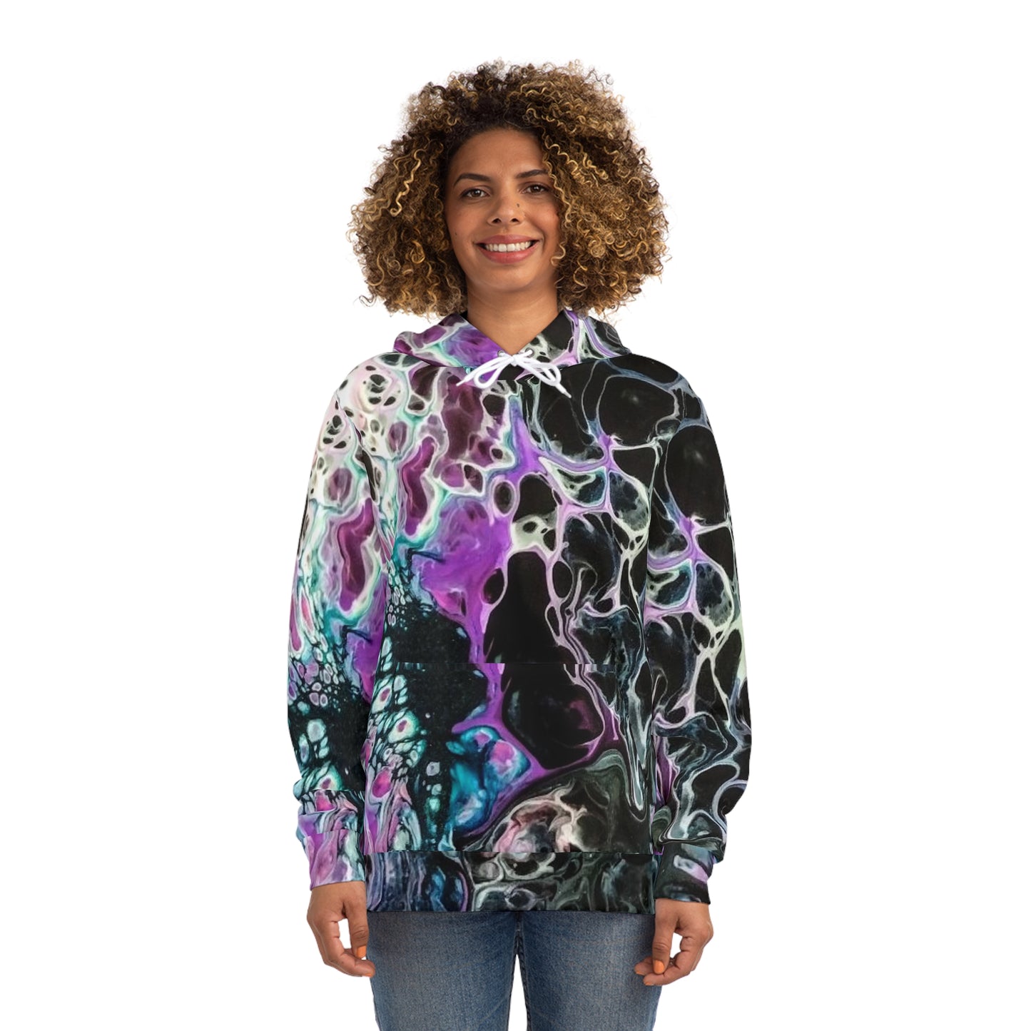 Ink Bloom Sweatshirt with Hood - GFAM STORE