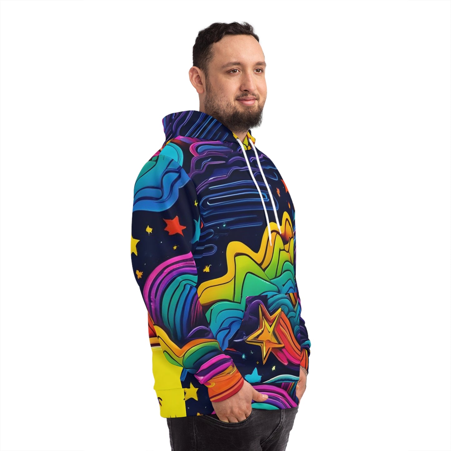 Galaxy Rainbow Sweatshirt with Hood - GFAM STORE