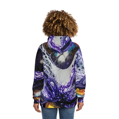 Abstract Marble Sweatshirt with Hood - GFAM STORE