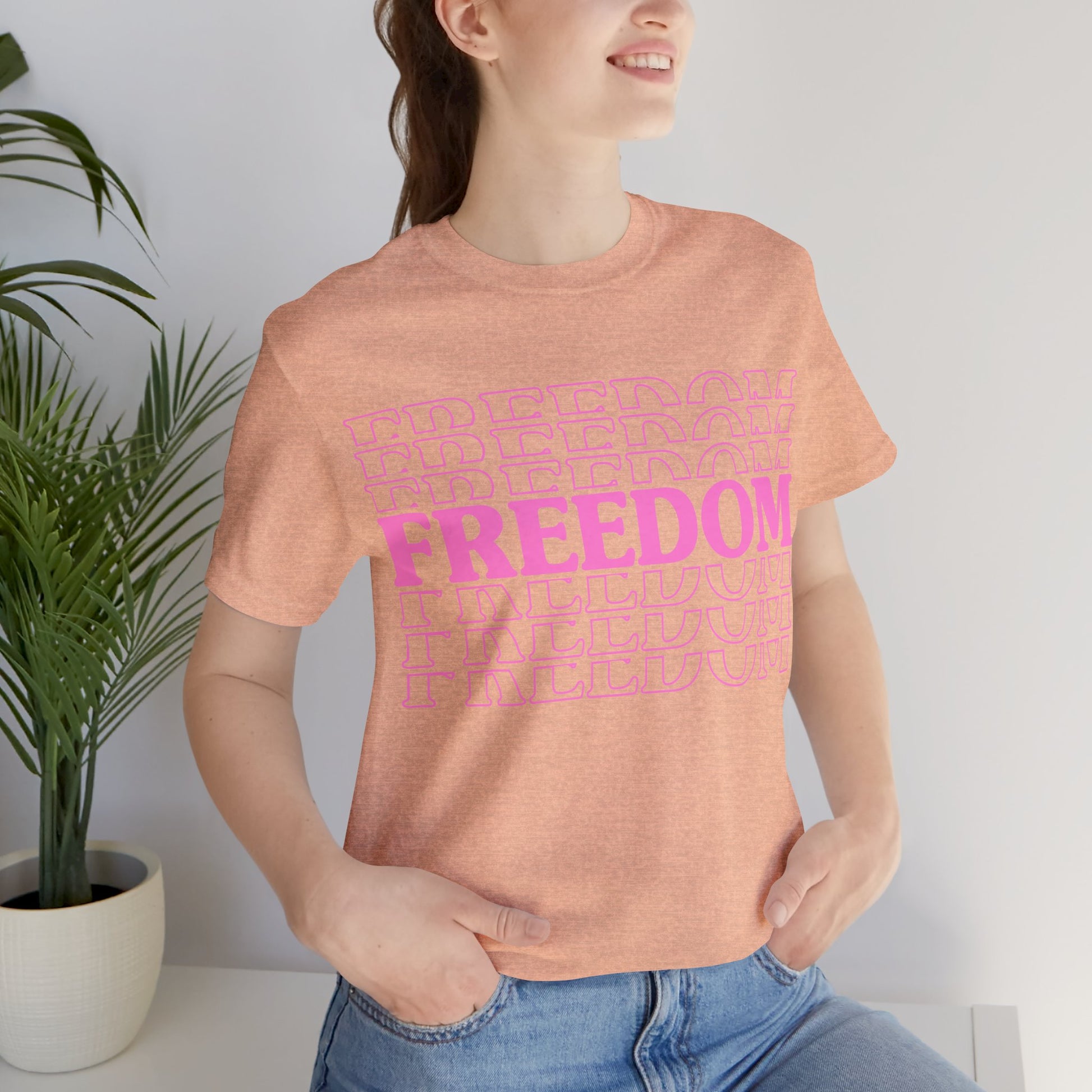 Freedom Stacked T-Shirt - GFAM STORE