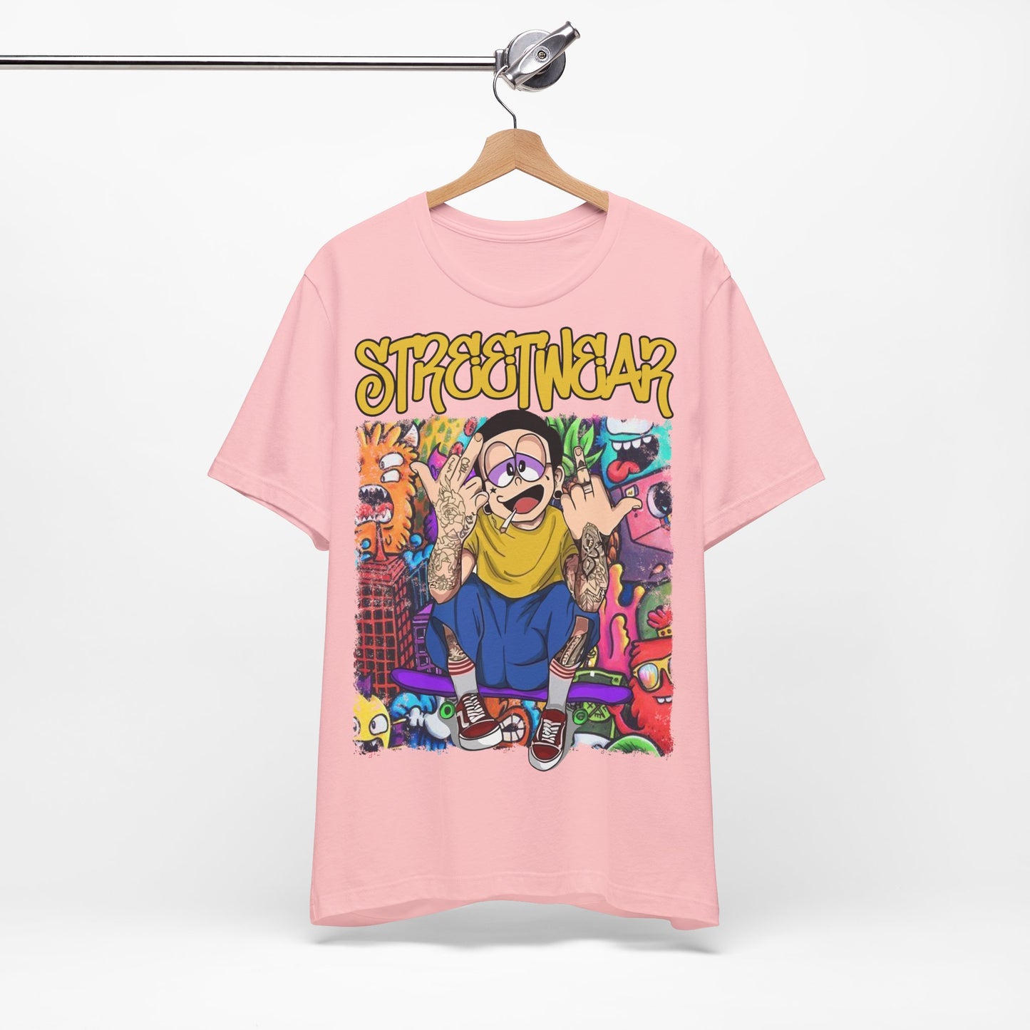 Streetwear T-Shirt - Cartoon Graphic - GFAM STORE