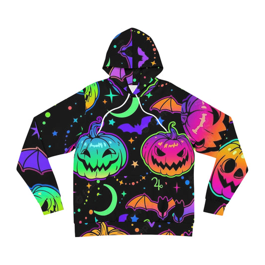 Rainbow Rave Pumpkin Sweatshirt with Hood - GFAM STORE