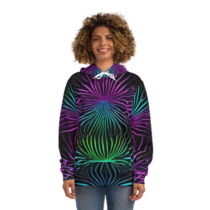 Vibrant Radiating Lines Sweatshirt with Hood - GFAM STORE