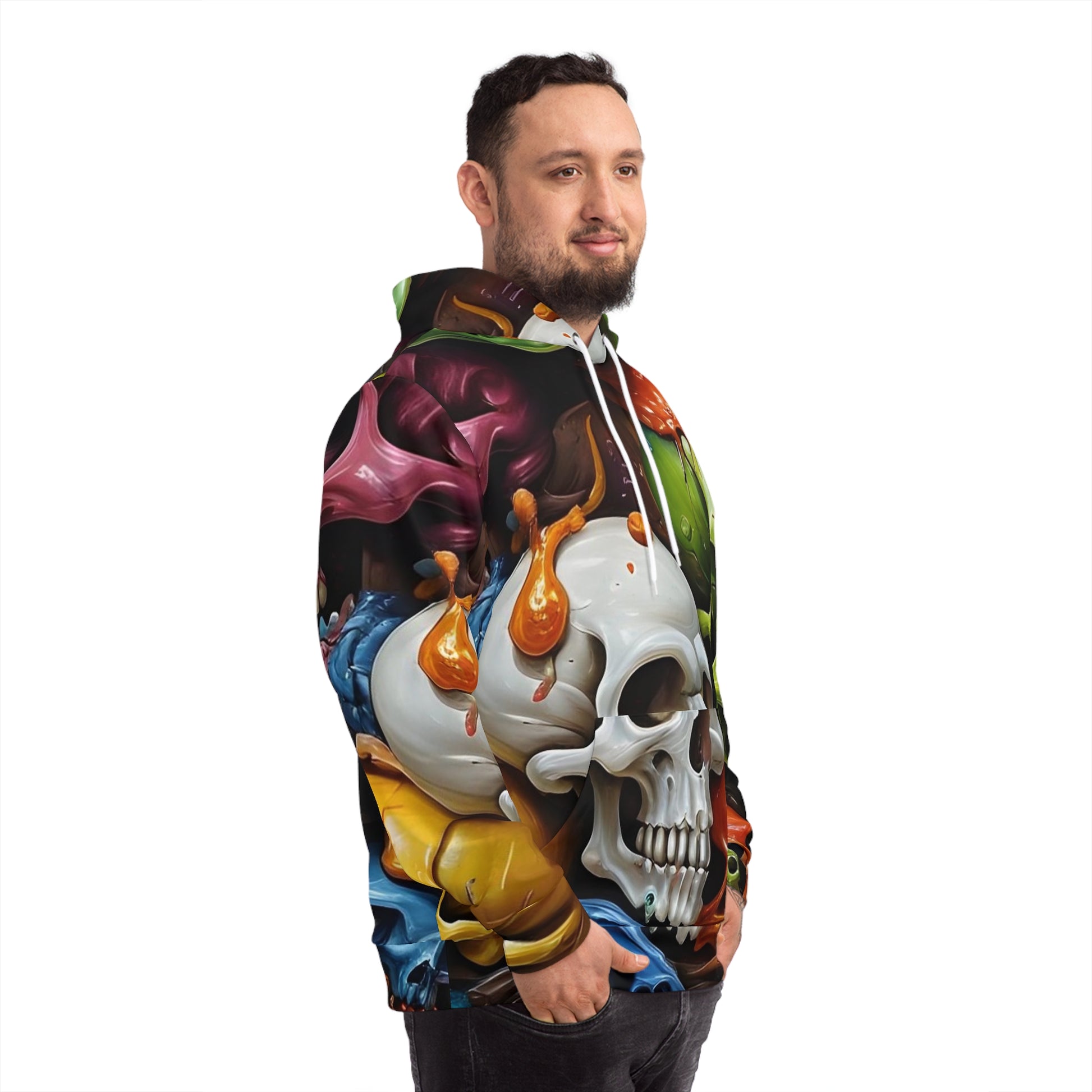 Artistic Skull Sweatshirt with Hood - GFAM STORE