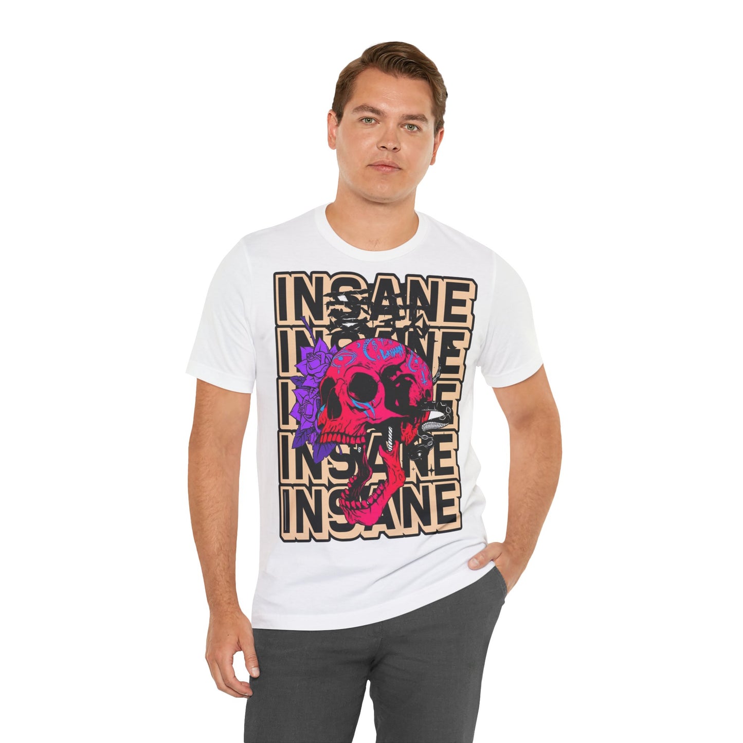 Insane Skull Graphic Tee - Unique Design - GFAM STORE