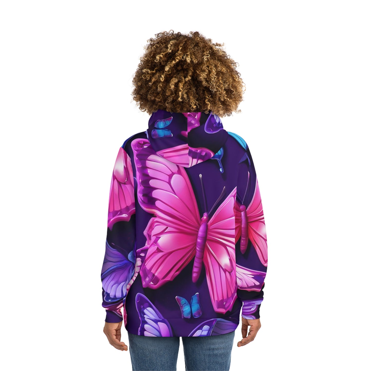 Iridescent Butterfly Sweatshirt with Hood - GFAM STORE