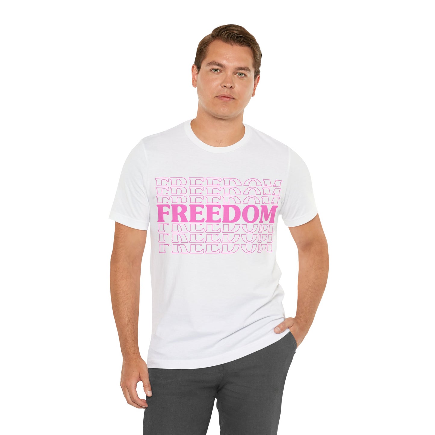 Freedom Stacked T-Shirt - GFAM STORE