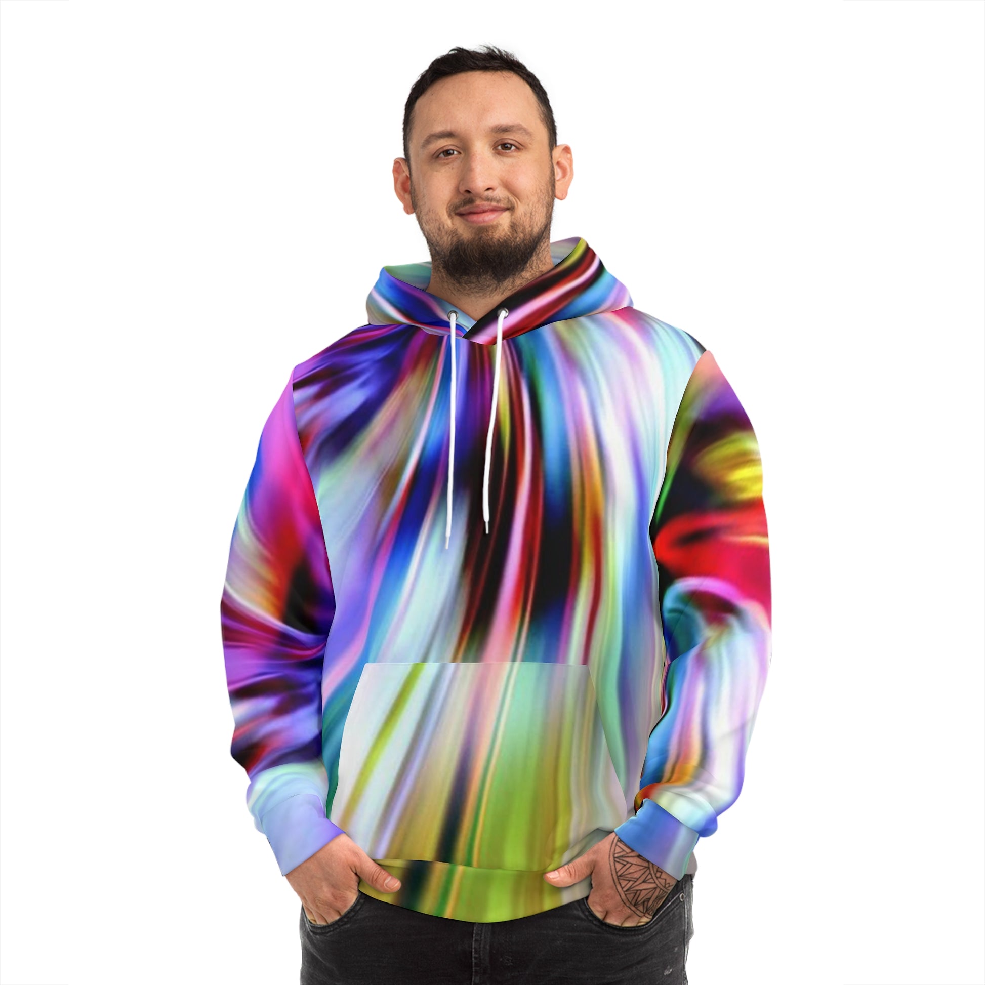 Colorful Abstract Sweatshirt with Hood - GFAM STORE