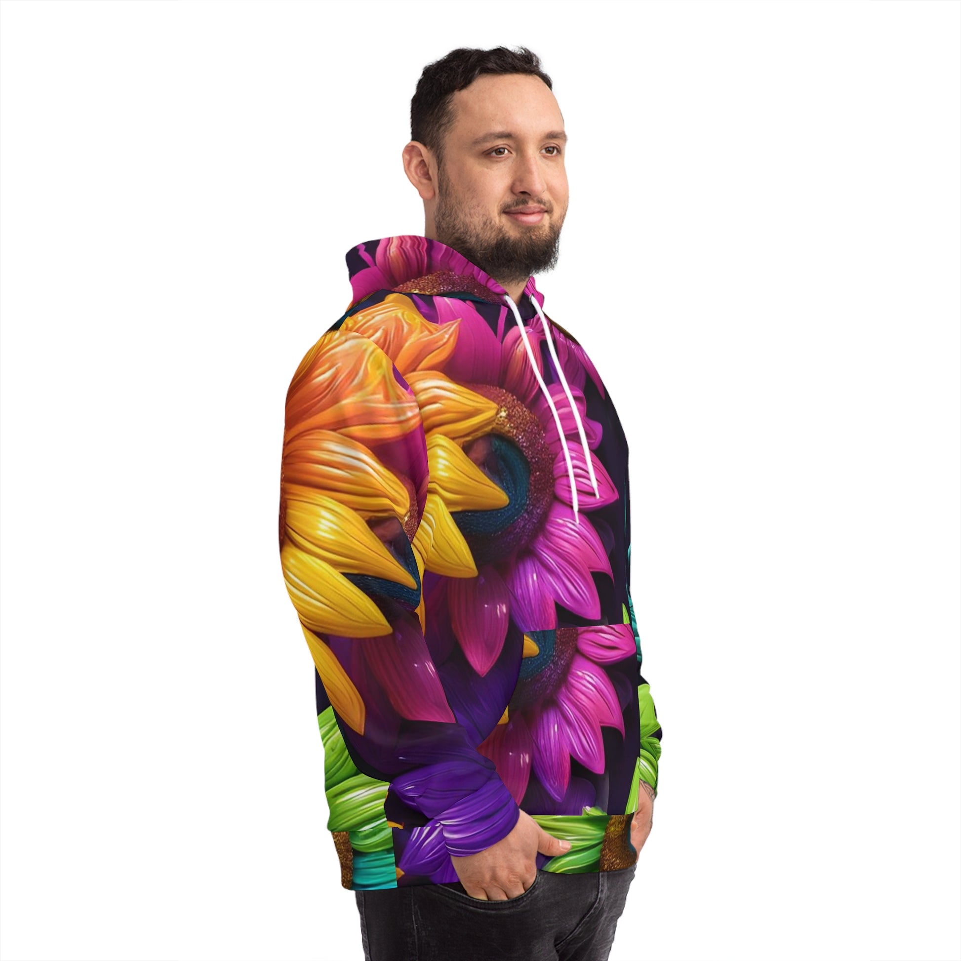 Sunflower Bloom Sweatshirt with Hood - GFAM STORE