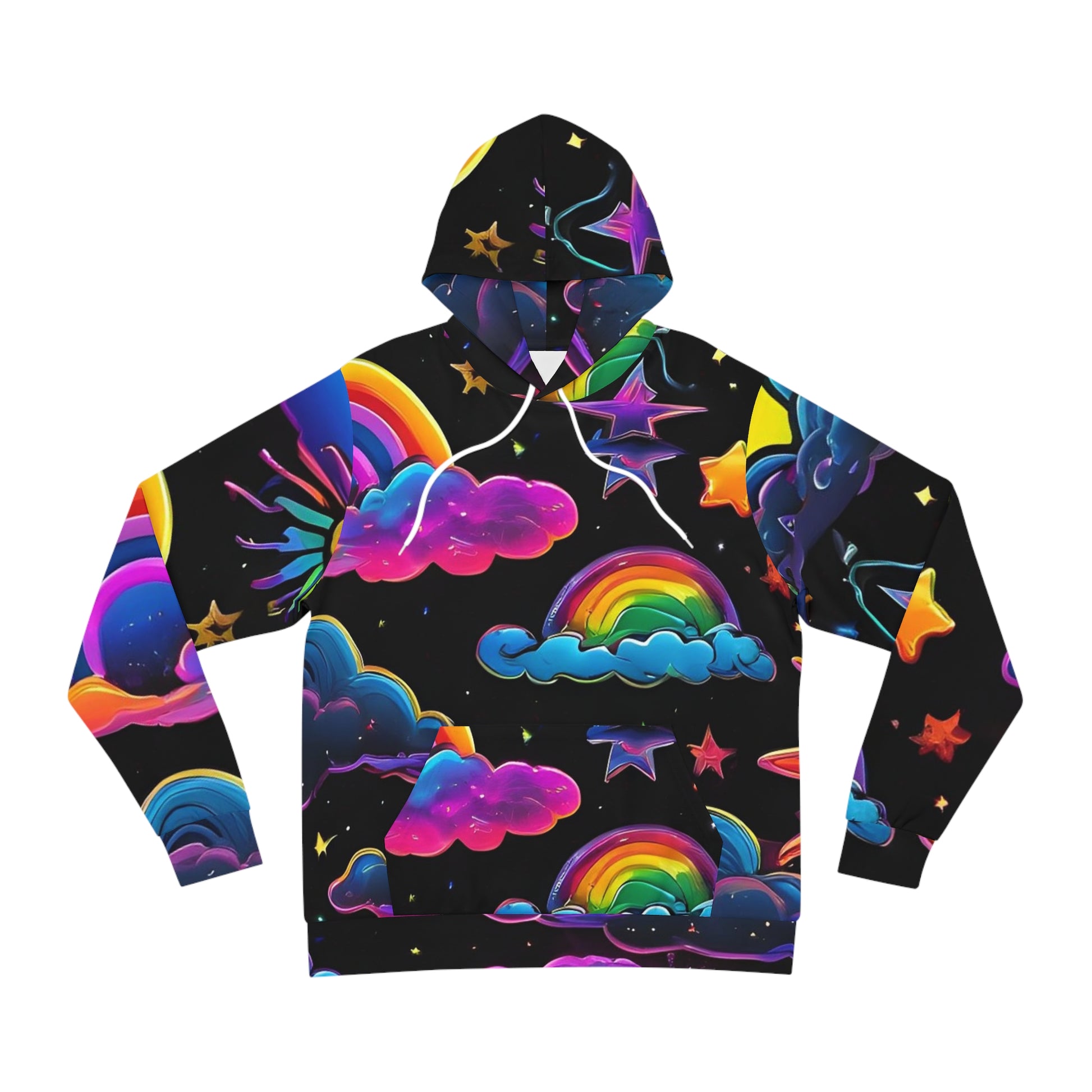 Rainbow and Stars Sweatshirt with Hood - GFAM STORE