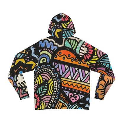 Vibrant Bloom Botanical Sweatshirt with Hood - GFAM STORE