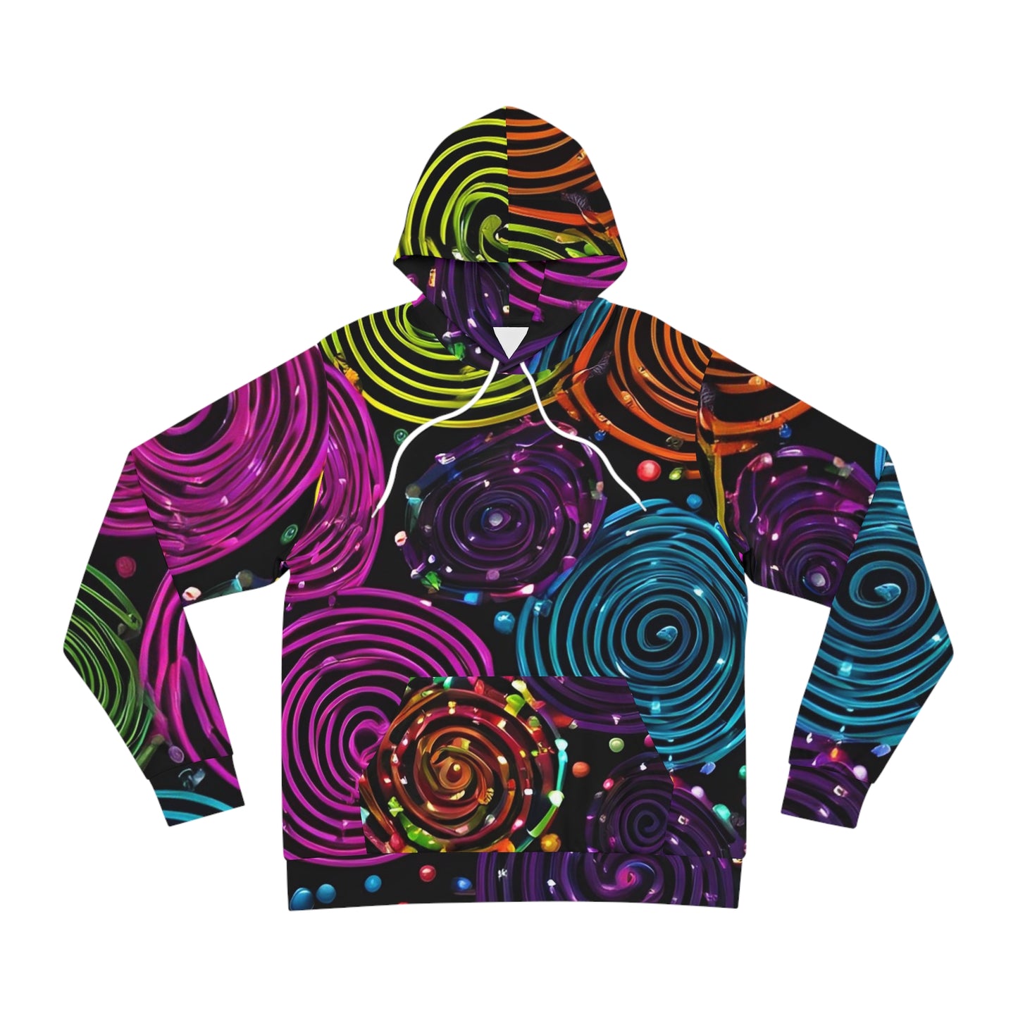 Energetic Swirls Sweatshirt with Hood - GFAM STORE