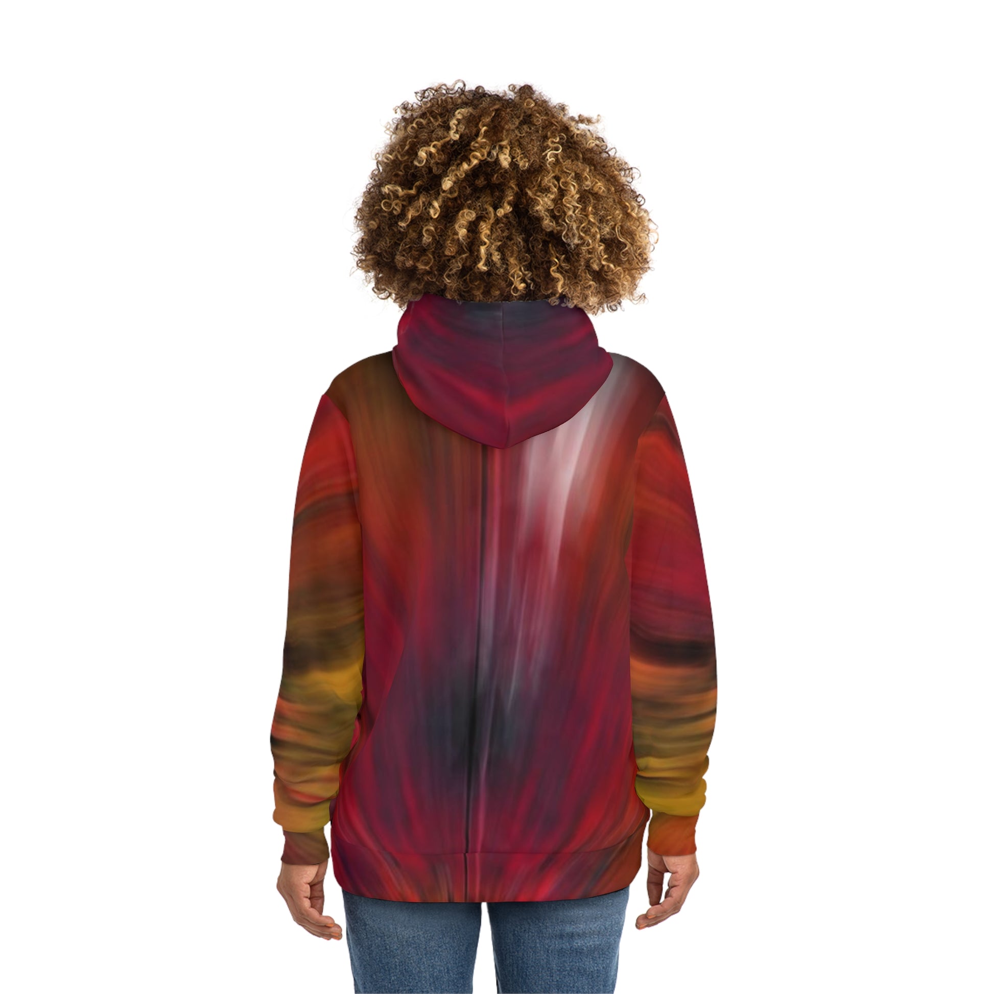 Abstract Flame Design Sweatshirt with Hood - GFAM STORE