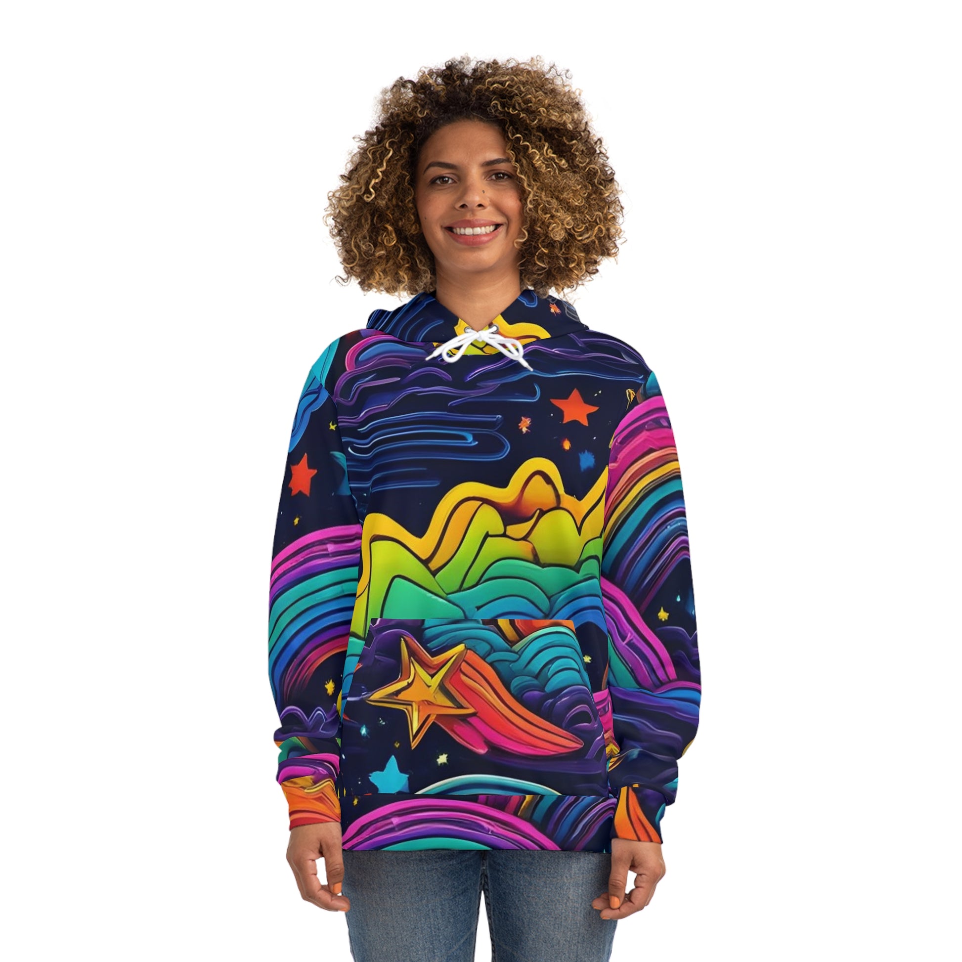 Galaxy Rainbow Sweatshirt with Hood - GFAM STORE