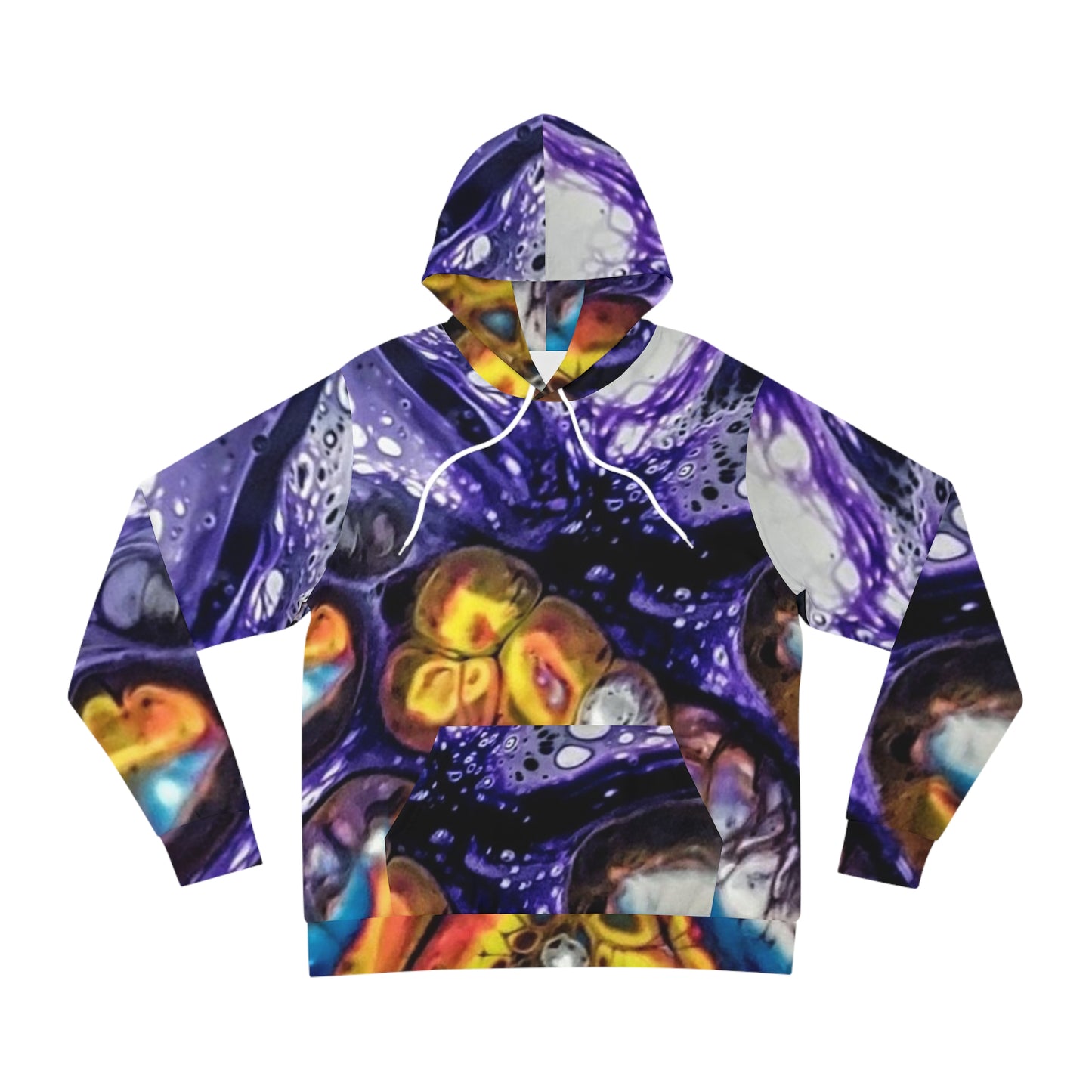 Abstract Marble Sweatshirt with Hood - GFAM STORE