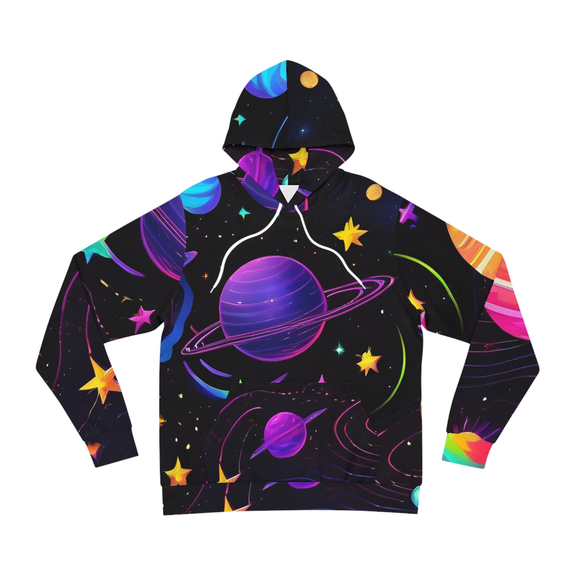 Vibrant Cosmic Landscape Sweatshirt with Hood - GFAM STORE