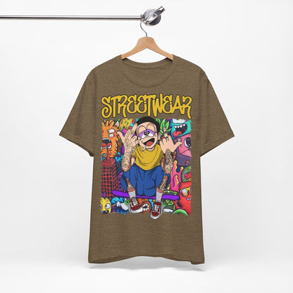 Streetwear T-Shirt - Cartoon Graphic - GFAM STORE