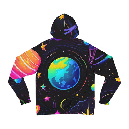 Vibrant Cosmic Landscape Sweatshirt with Hood - GFAM STORE